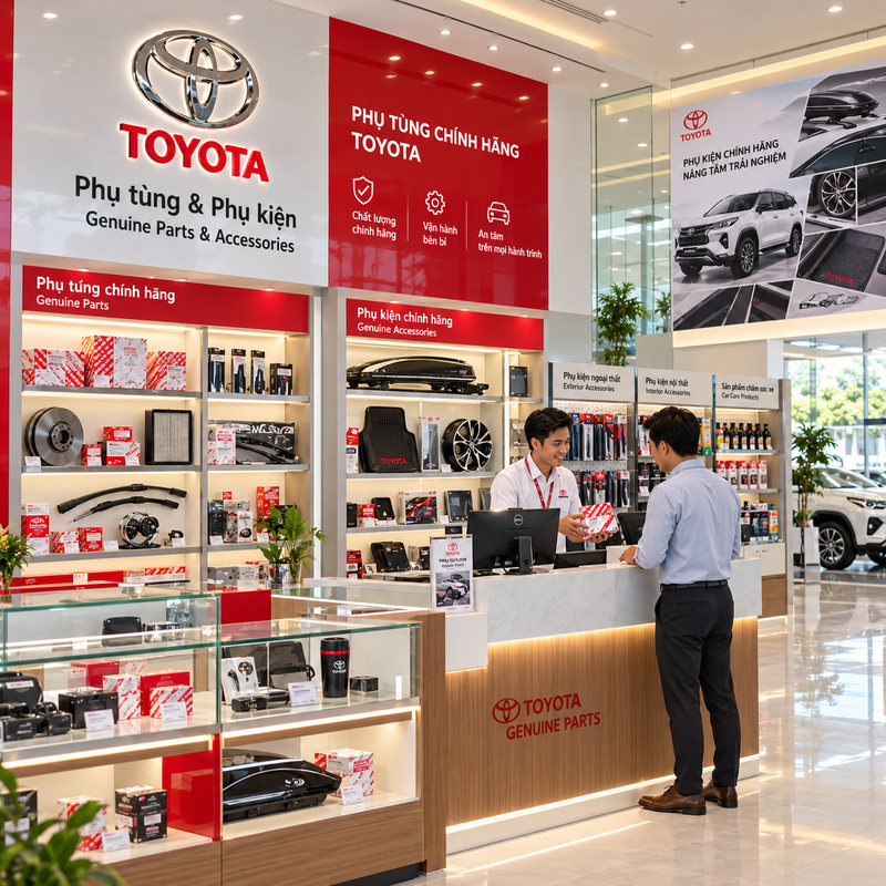 Phụ tùng và phụ kiện Toyota chính hãng